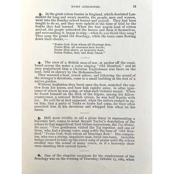 Gospel Workers Treasury Of Hymns Revivals 1887 1st Edition Victorian HC Book HBS - Picture 5 of 7